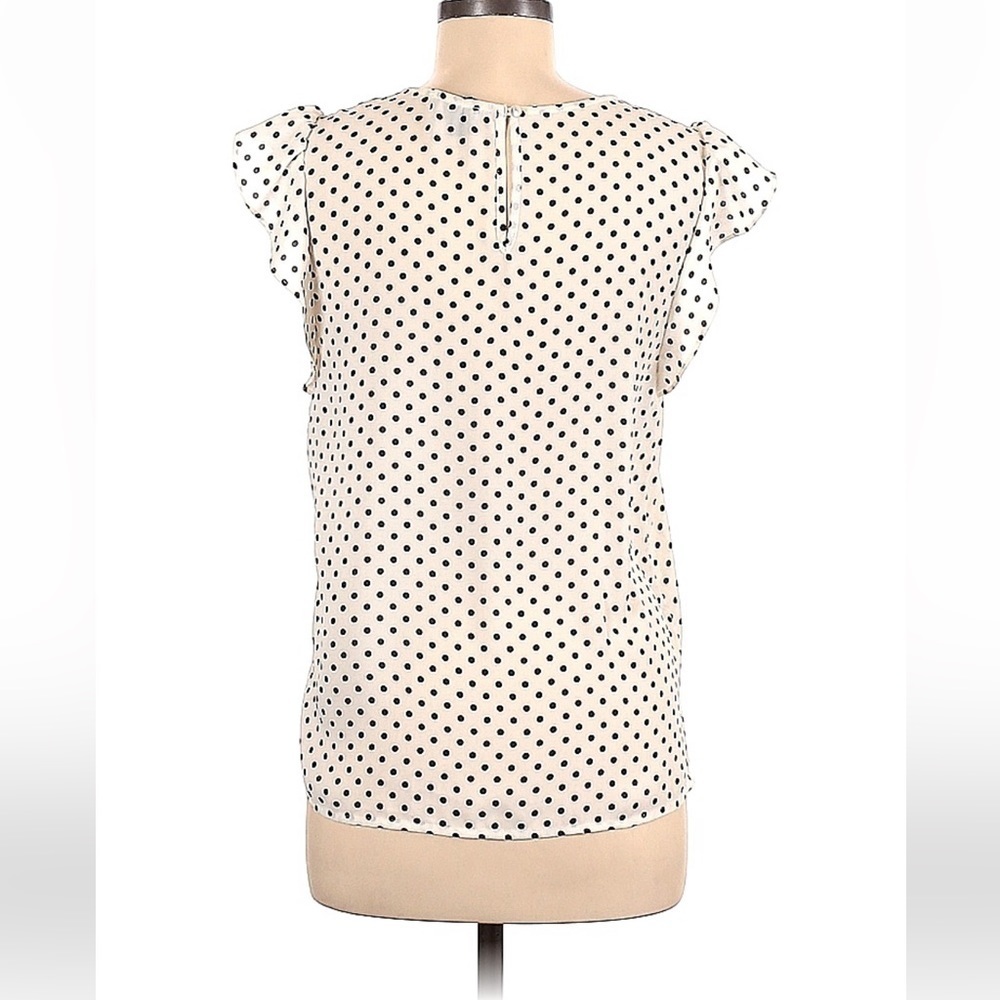 Forever 21 Polka-Dot Flutter Sleeve Shirt - Picture 2 of 10